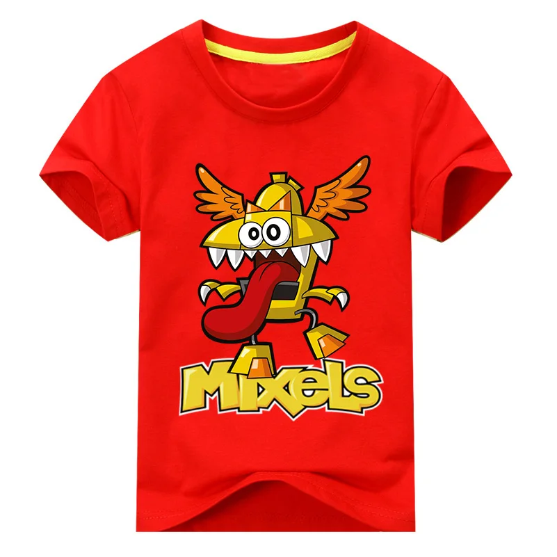 Детская летняя футболка микшелс для мальчиков одежда из 100% хлопка и девочек с