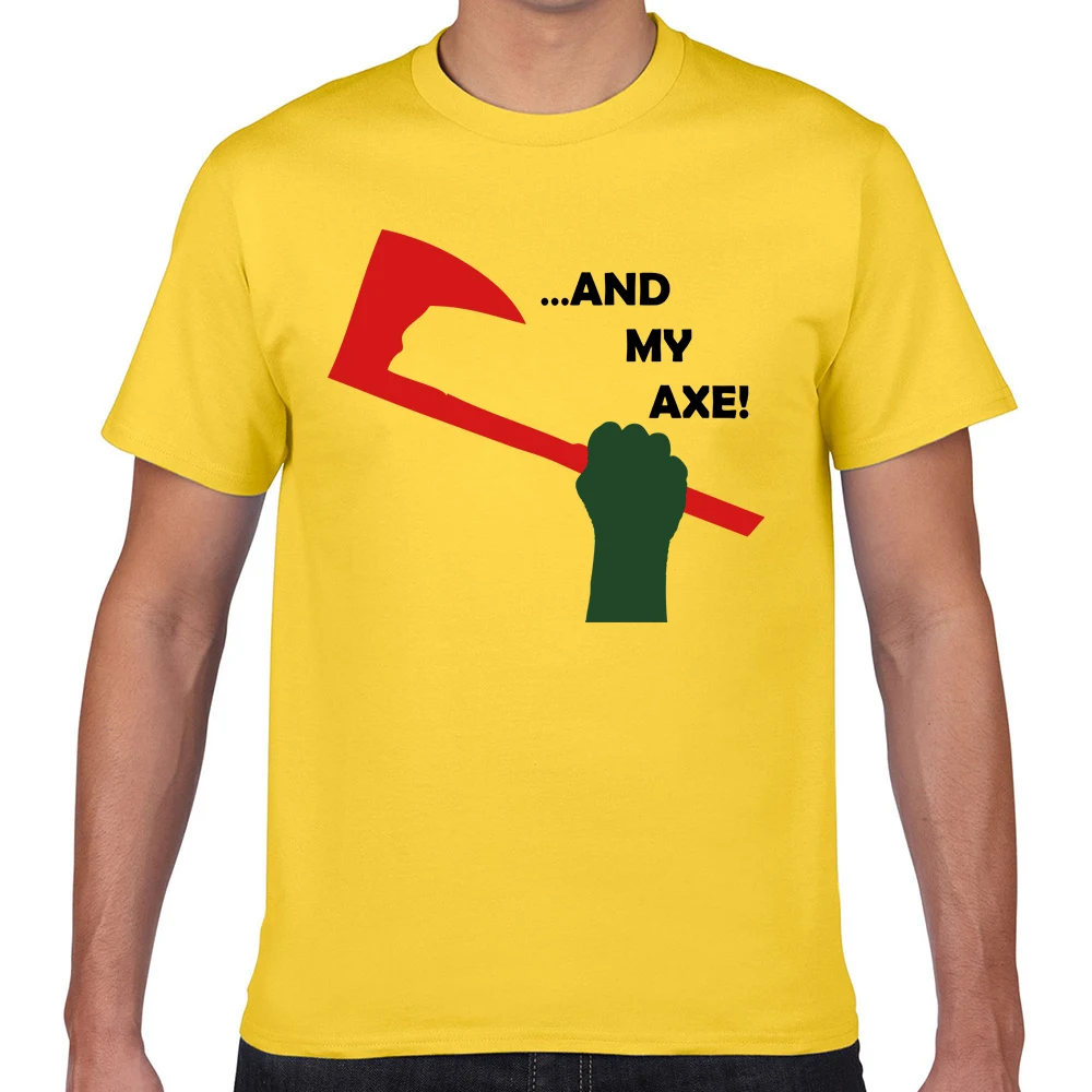 Топы футболки для мужчин и мой топор модные белые мужские на заказ | Мужская