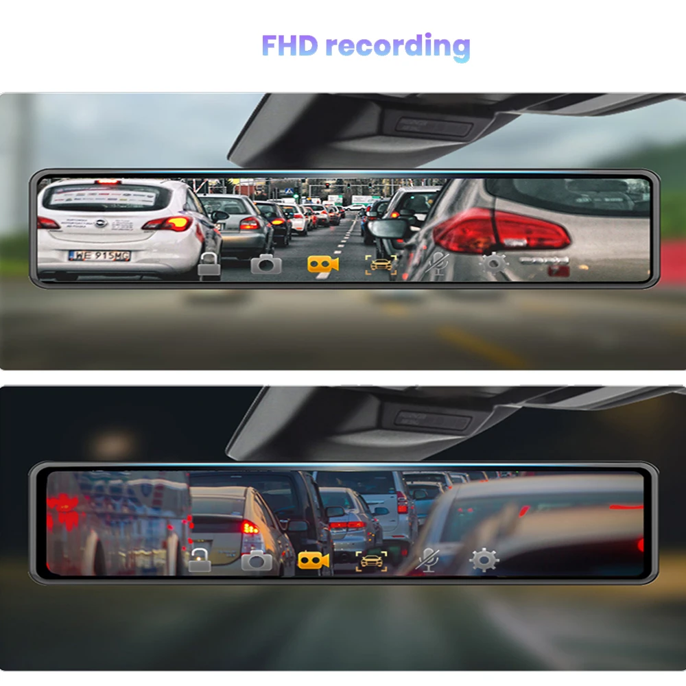 2020 Новый 4G Android 8 1 зеркало заднего вида видеорегистратор тройной экран 1080P ADAS Wifi