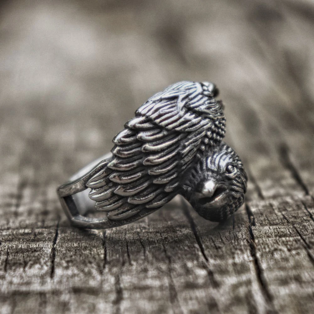 Мужское кольцо из нержавеющей стали скандинавский стиль|Кольца| |