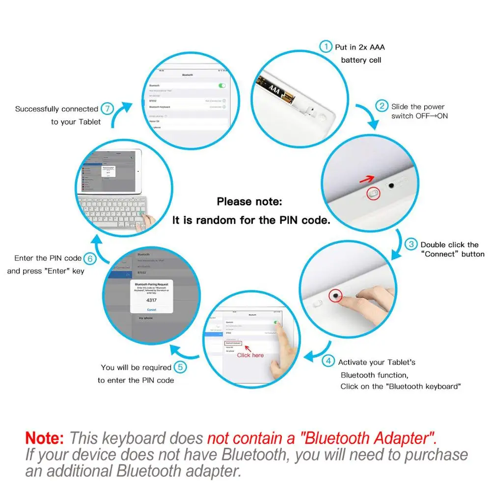 Беспроводная русская Bluetooth клавиатура ультратонкая Бесшумная Русская для Mac iPad