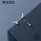 WOOZU реальные 925 стерлингового серебра в форме капли воды циркон кисточкой, серьги со шпилькой, для женщин, на свадьбу Корейская Ювелирная повязка на голову в подарок аксессуары