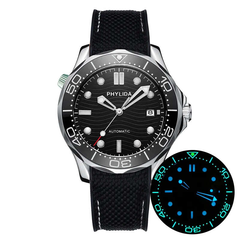 Механические Автоматические переключаемые часы MIYOTA 10 АТМ японские с сапфировым