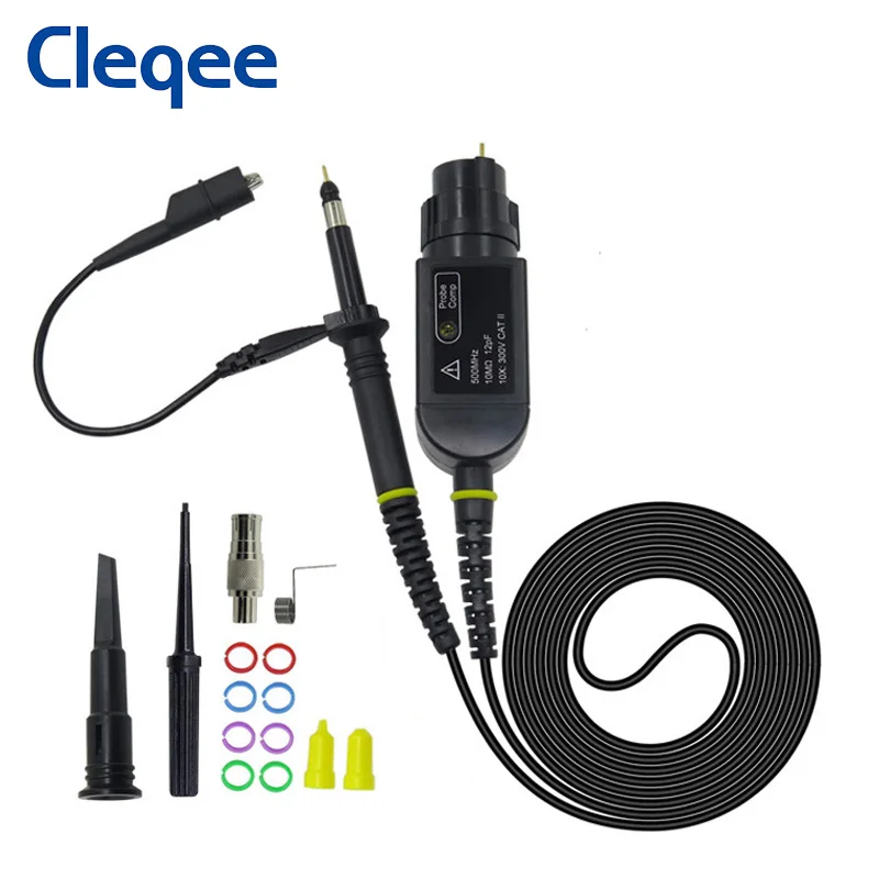 Осциллограф Cleqee P6500 500 МГц Tektronix зонд 10X 300 В тестовый для генератора осциллографа HP