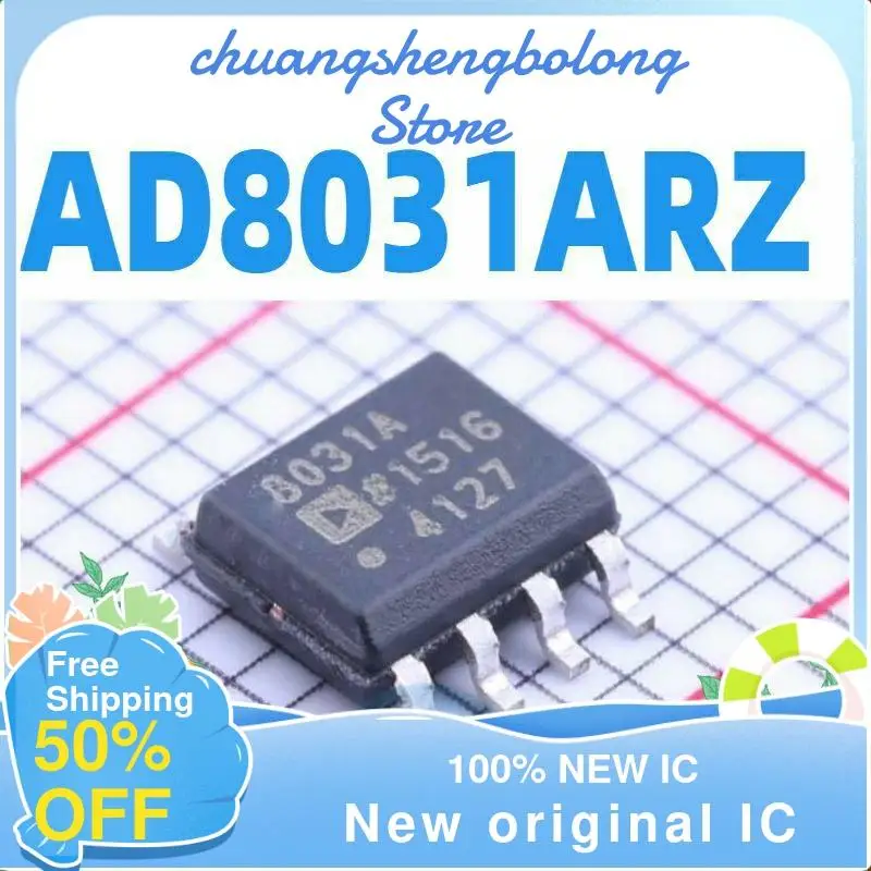 

10-200PCS AD8031ARZ AD8031AR 8031A AD8031 SOP-8 Operational amplifier New original IC