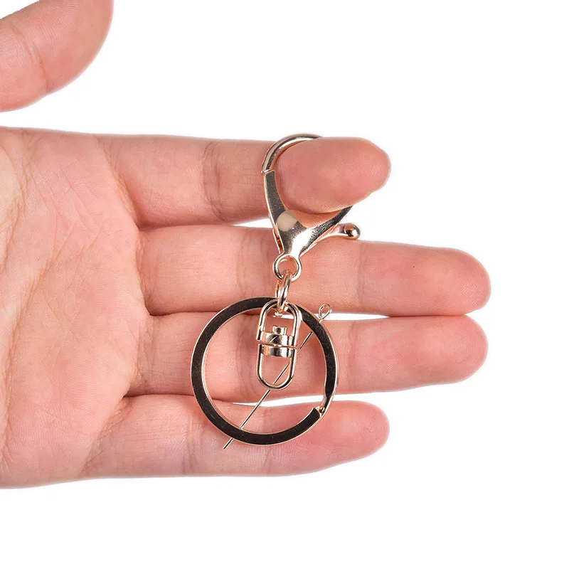 5 шт кольцо для ключей 3 см Брелок длиной 7 карабин крюковые брелки ювелирных
