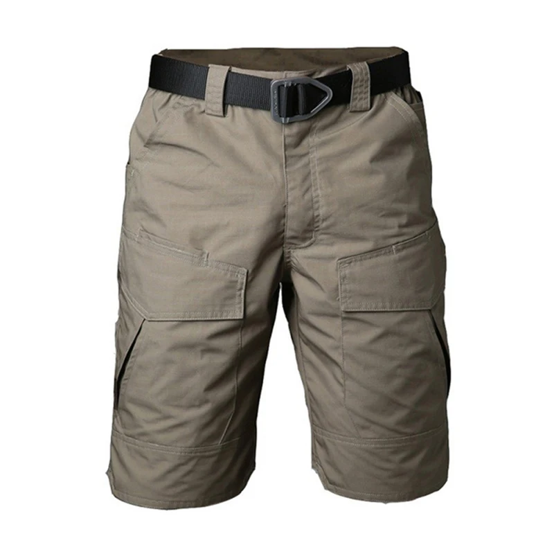 Шорты карго мужские камуфляжные хлопок водостойкие много карманов стиль