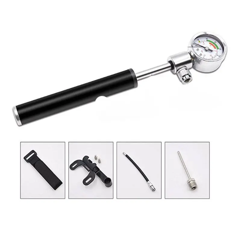 Мини-насос велосипедный насос высокого давления с манометром масштабируемый