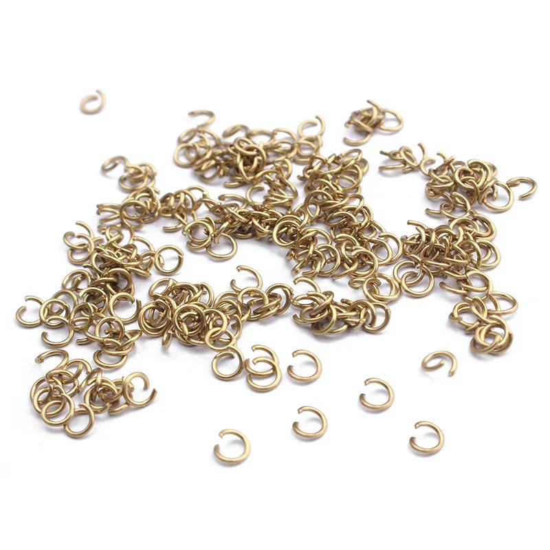 

1pack Raw Brass Open Jump Ring Jump Rings Split Rings Connectors For DIY Jewelry Finding Making Accessories Wholesale Supplies