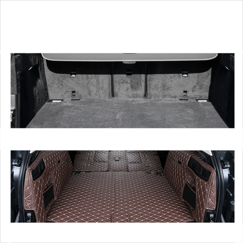 Коврик для багажника автомобиля из кожи 2017 для Bmw X5 2019 2020 2021 G05, ковер из коврика для интерьера салона.