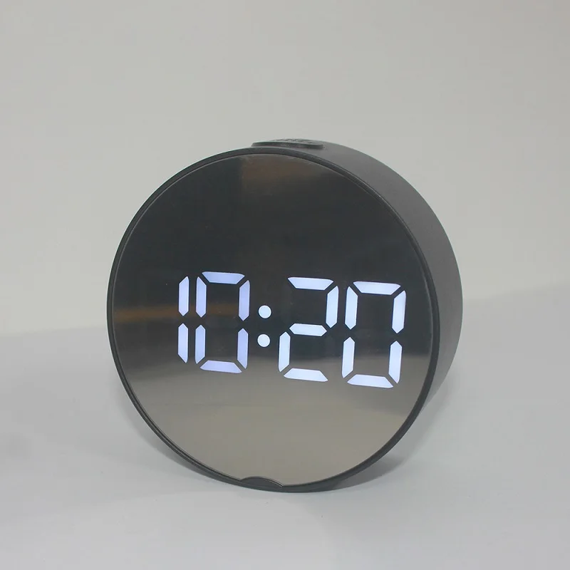 Make Up Mirror Alarm Clock USB Charging Electric LCD Digital Display Multifunction Table Temperature Calendar Home Decor | Дом и сад