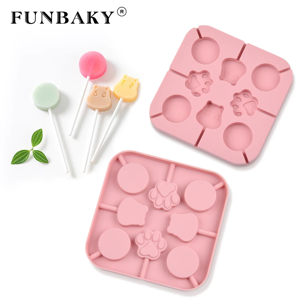 Силиконовая форма FUNBAKY в виде мультяшных животных леденцов сделай сам | Дом и сад