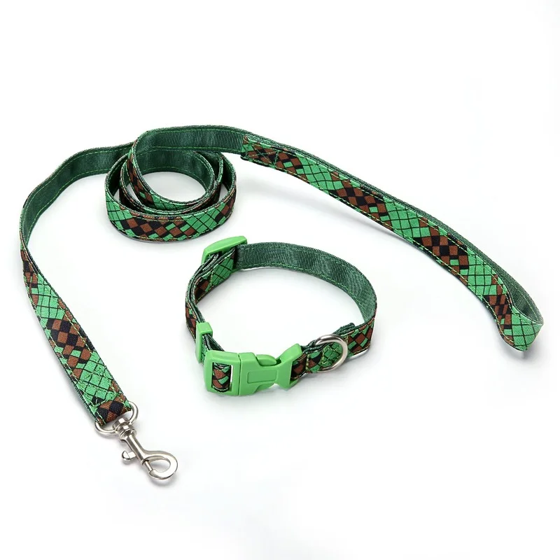 

Pet Collar Traction Rope Set Dog Walking Leash Puppy Supplies Pet Supplies Four Seasons Fashion Series Dog Harness And Leash Set