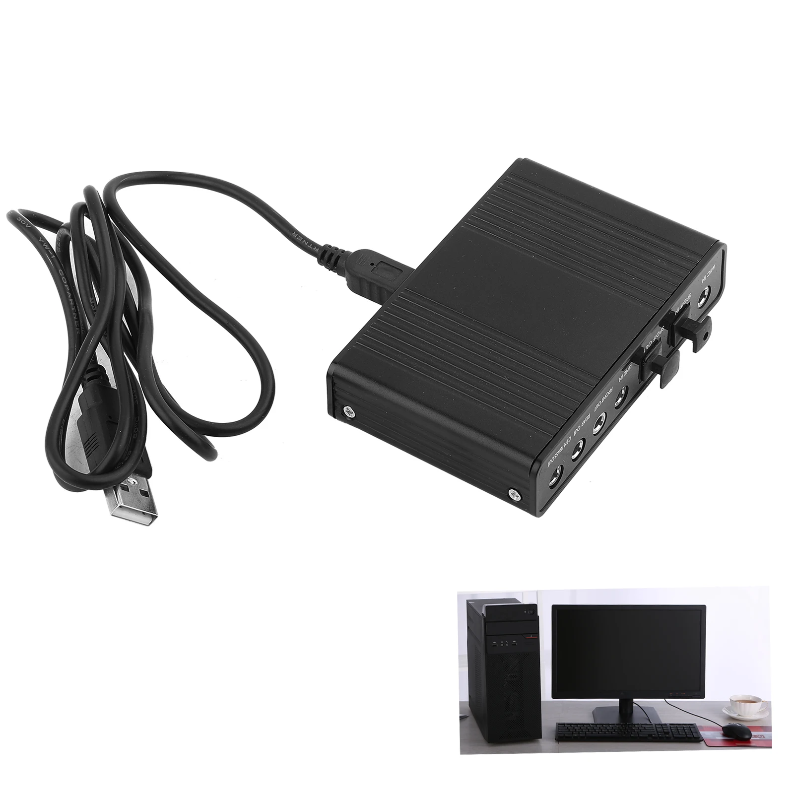 Звуковая карта SPDIF + линия выход микрофона передняя задняя Cen/Bass для Windows Mac OS