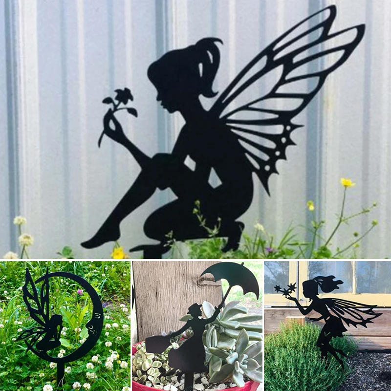 

Fairy Garden Metal Iron Crafts Pendant Garden Decoration Indoor And Outdoor Ornaments Interesting Patio Y Jardín Decoración