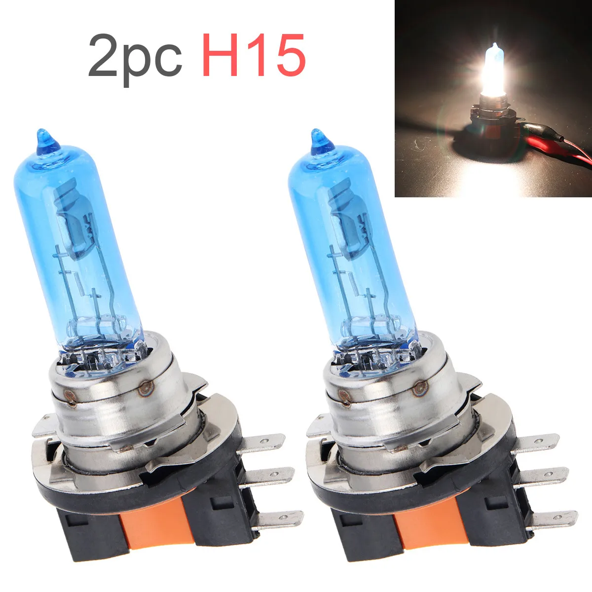 

Accessories Halogen Headlight Tools Spare Replacement Set Auto 4300K-5000K