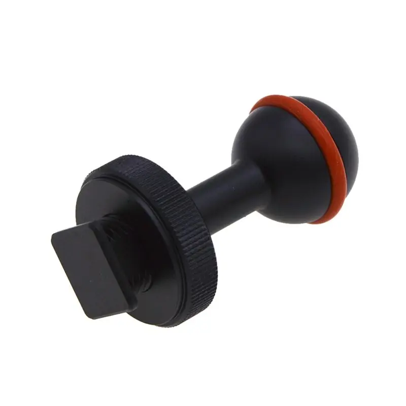 

Underwater Ball Arm Adapter Connector Mount Adapter Base Waterproof Housing Hot Shoe Extension Bracket for Photography