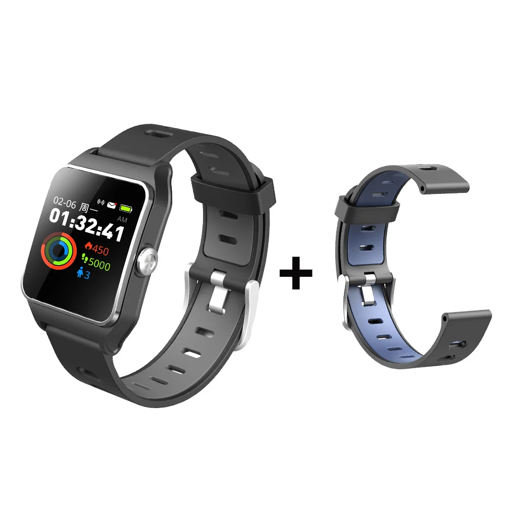 Гарантия 1 год BR3 gps 17 видов спорта Smart Band Bluetooth ч Strava браслет IP68 Водонепроницаемый Фитнес трекер Для мужчин часы - Цвет: Black add Gray