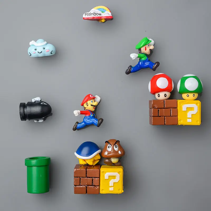 Магнит для холодильника Super Mario 3D классический ландшафтный дизайн Bros. Марио пуля