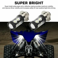 h6p15d led motorcycle headlight bulb super bright for yamaha yfz450r rhino 700 raptor yfm660 trx
