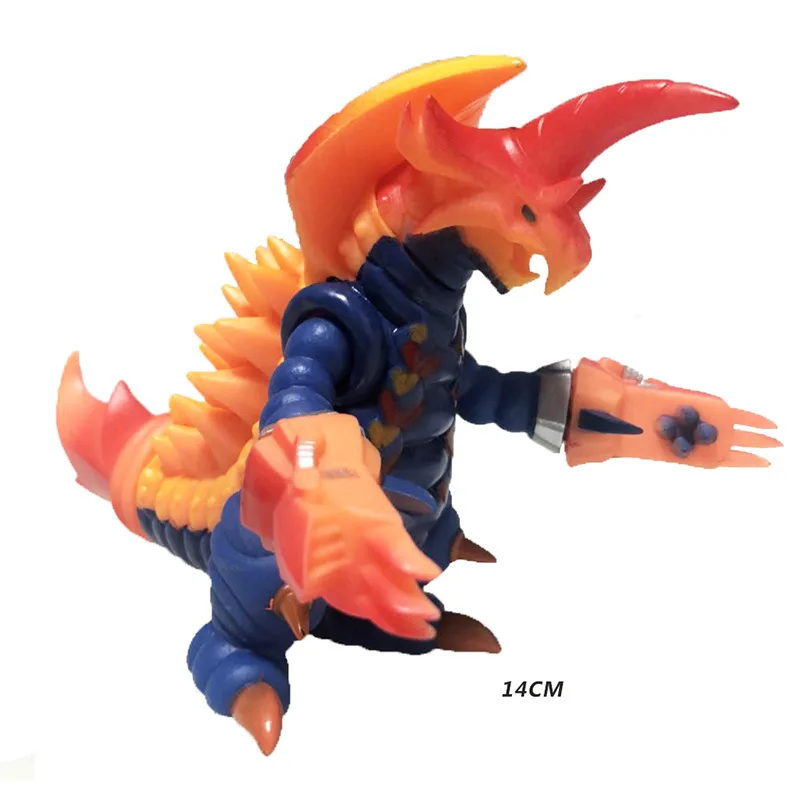Большой мягкий резиновый Ultraman Monster Gomora модель Фигурка Zetton Grugeo King Arc Belial Gaia Gubira ZeroChildren's Toys - Цвет: 14cm Bakishimu