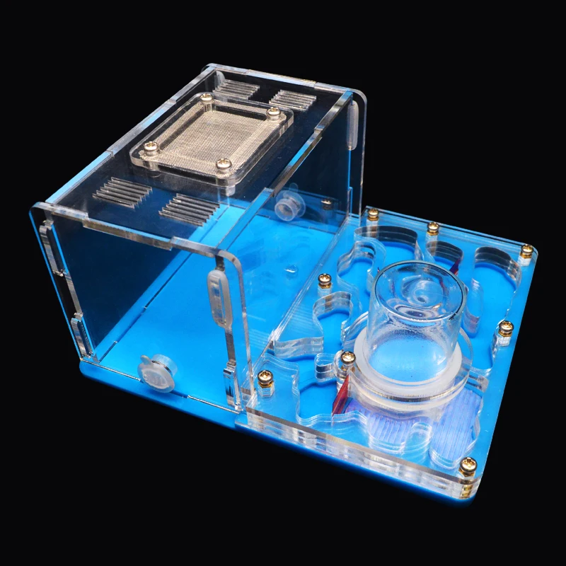 DIY Acryl Ant Farm Flat Ant Nest Ant House for Pet Anthill Glass Moisturizing Water Tower Workshop Feeding Area 12*15*7.5cm