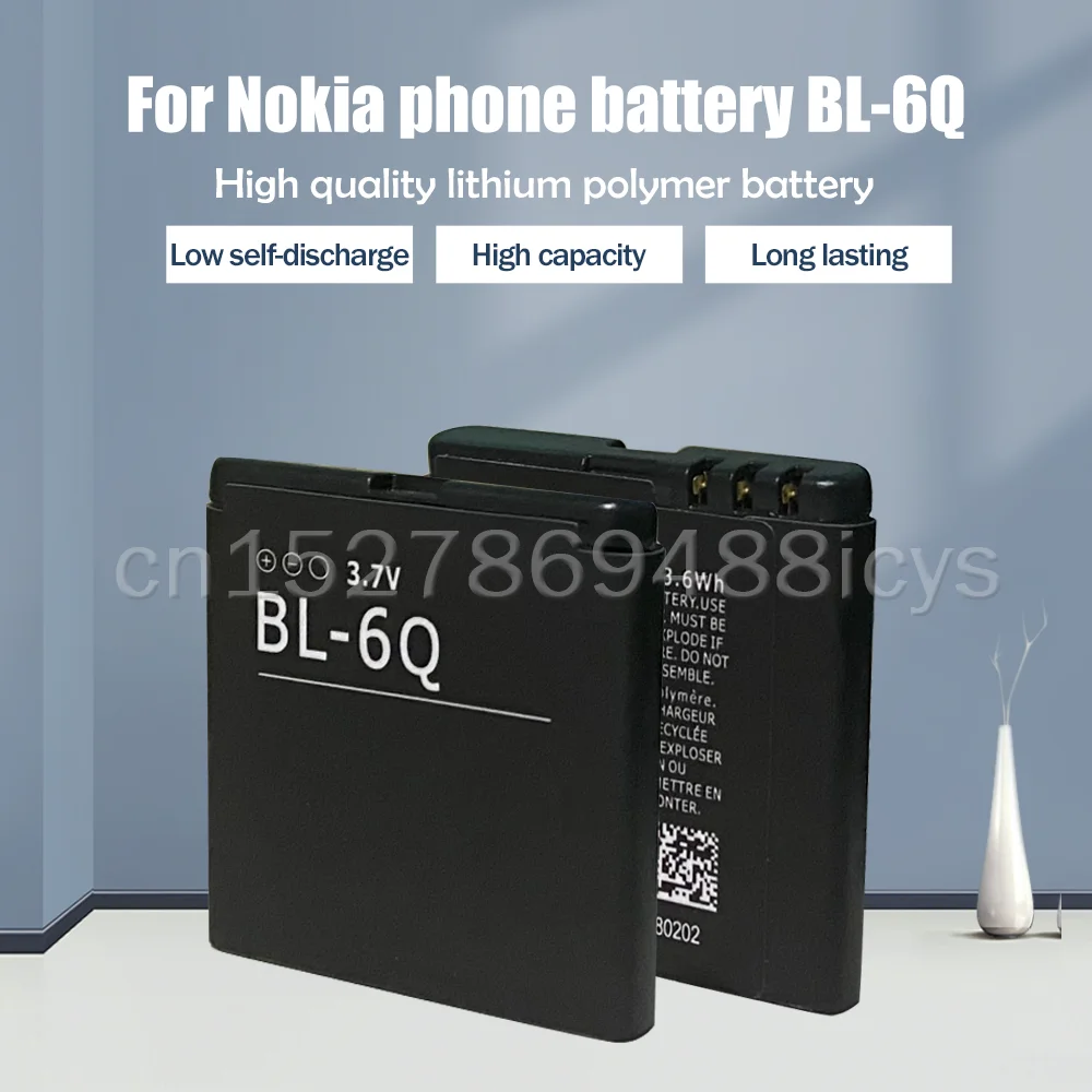 BL-6Q BL6Q BL 6Q 3 7 V 970mAh литий-полимерная батарея для Nokia 6700 Classic 7900 6700C 8500 6100s телефона
