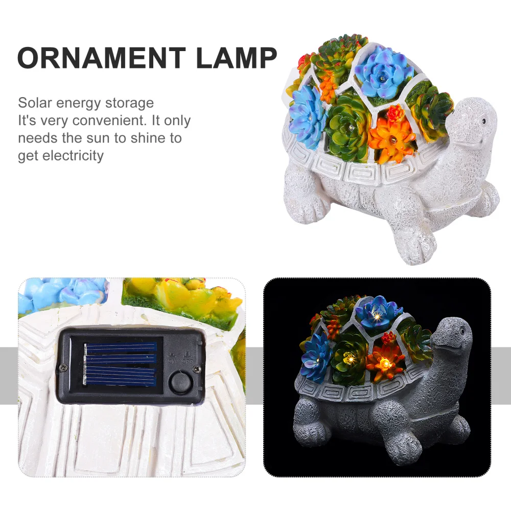 

1pc Funny Turtle Shape Decorative Light Delicate Garden Light Landscape Lamp