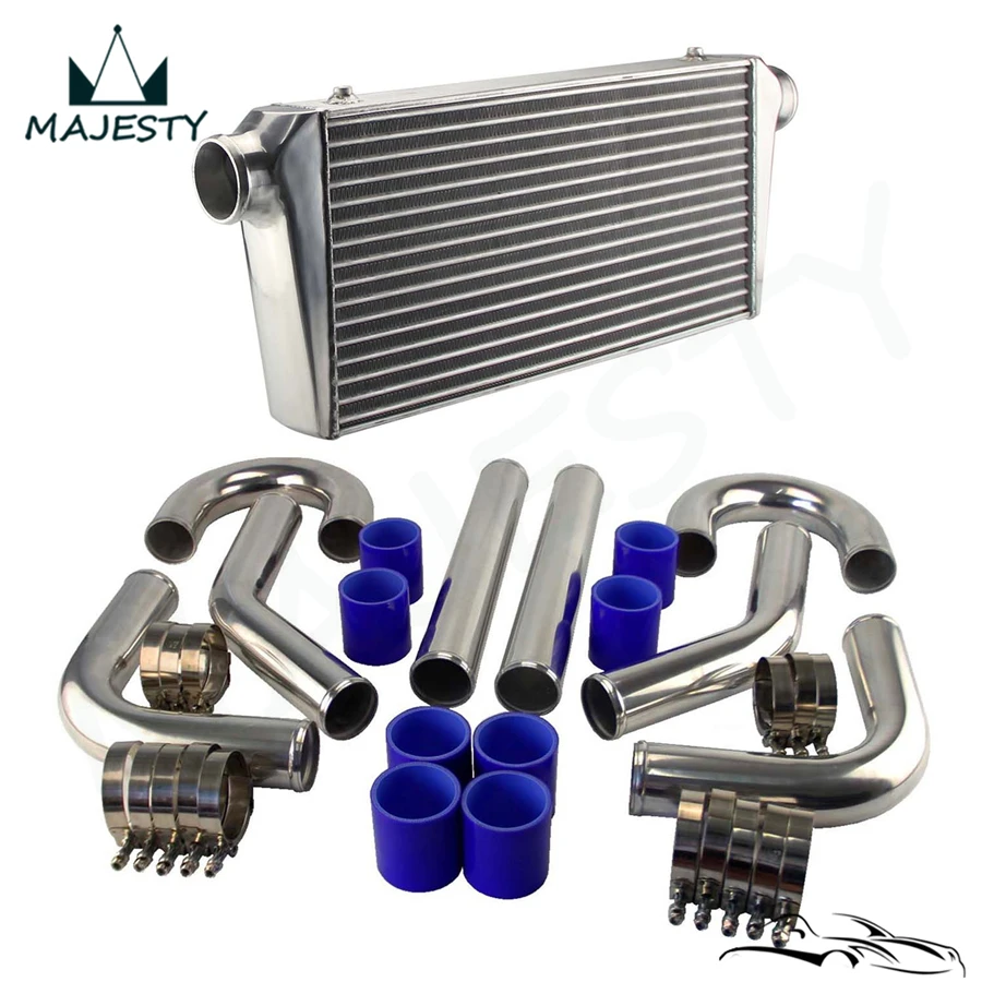 Универсальный FMIC турбо интеркулер + 3 &quotСделай сам 8 шт алюминиевый трубопровод