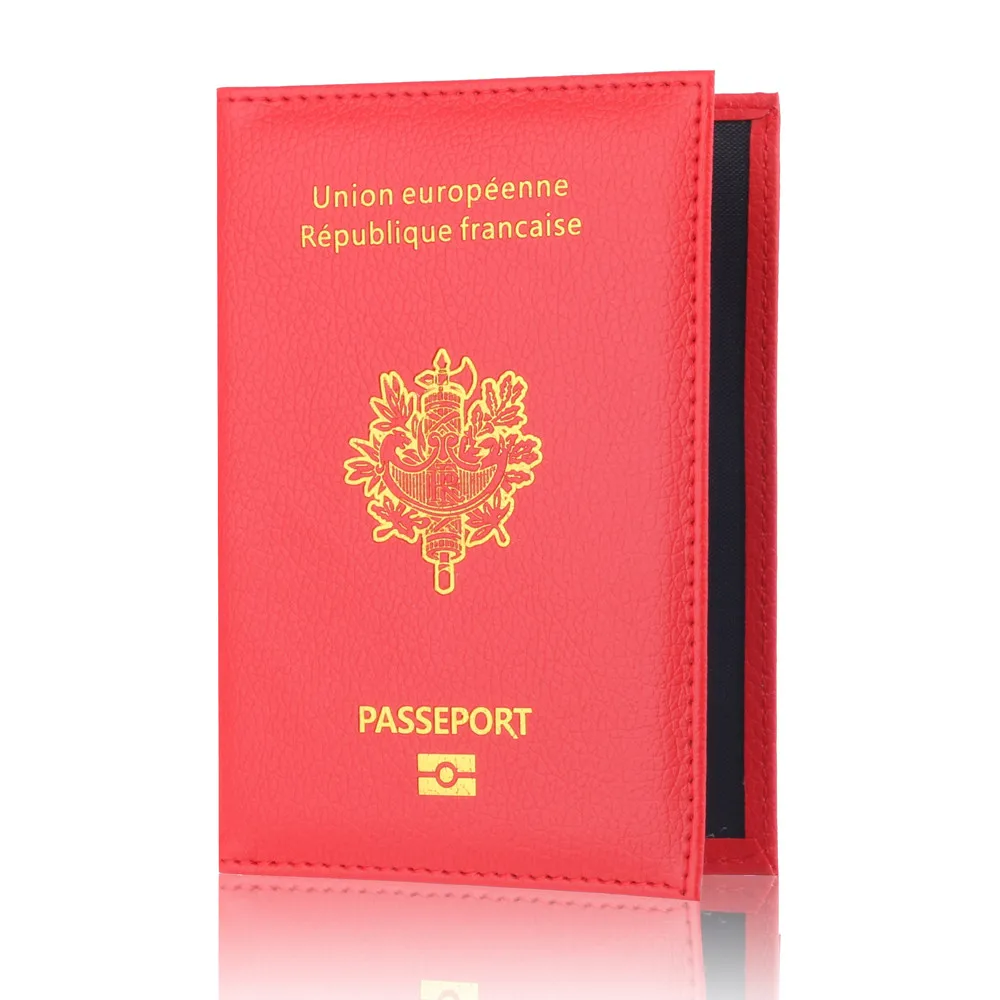 

Travel Passport Holder Cover Faux Leather ID Card Ticket Organizer Case European Union