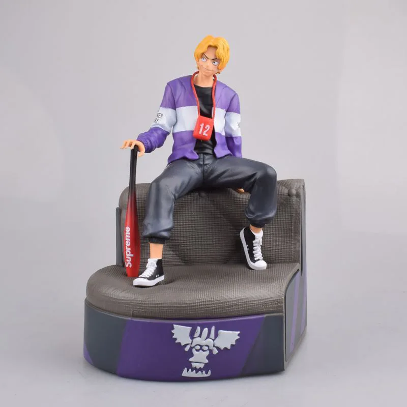 Аниме масштаб 1/8 роспись фигуры один кусок Мода Ver. Экшн-фигурка Monkey D Luffy сидя на