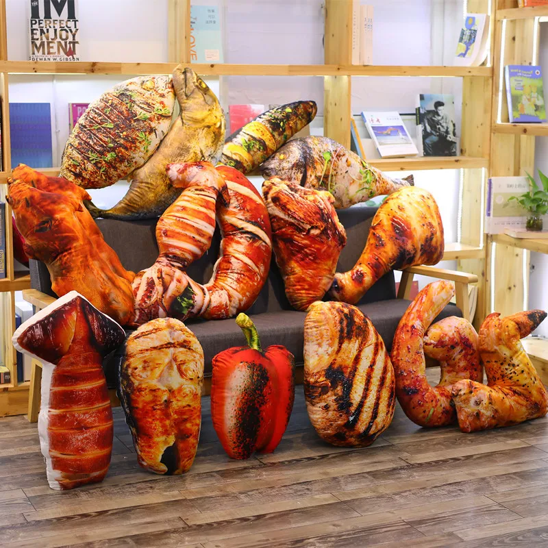 Фото 20 см 3d моделирование куриные ножки жареная рыба креветка кальмар - купить