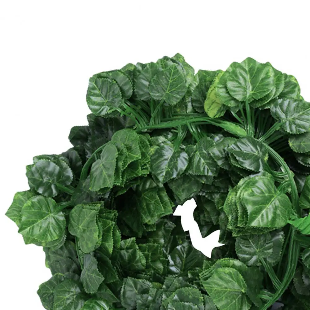 

Green Silk Artificial Hanging Leaf Garland Plants Vine Leaves Diy For Home Wedding Party Bathroom Garden Decoration