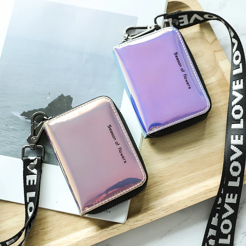 Женский голографический кошелек новый держатель карты голографическая Женская