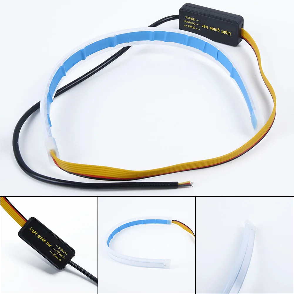 1/2 шт ультратонкий Автомобильный светодиодный головной светильник дневного