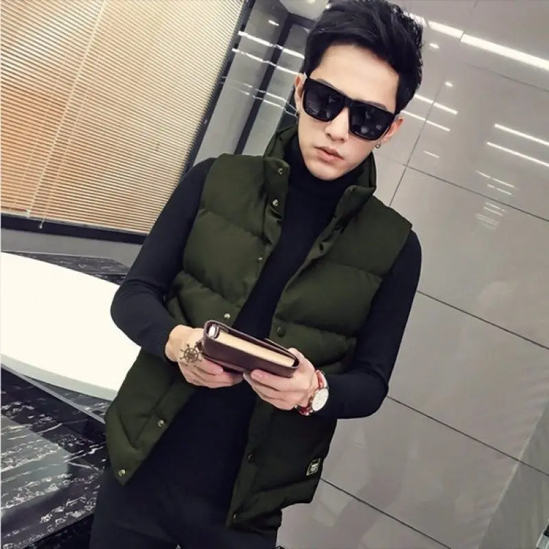 

Men 's Vest MEN 'S Autumn and Winter YOUTH Korean Student Trend Couple Warm Jacket