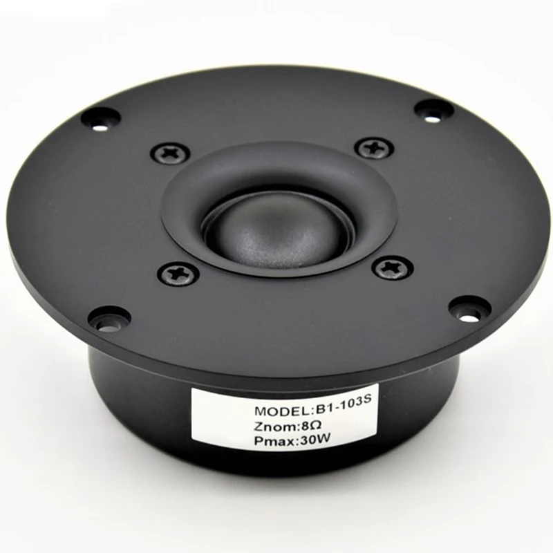 Hi-Fi 4 дюйма твитер Динамик блок черный Шелковый мембрана 8 Ом 30 Вт Пластик 103 мм