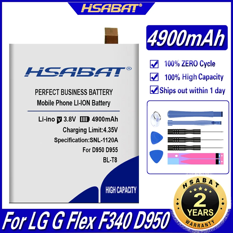HSABAT 4350mAh BL T8 батарея для LG G Flex F340 D950 D955 D956 D958 D959 LS995|Аккумуляторы мобильных