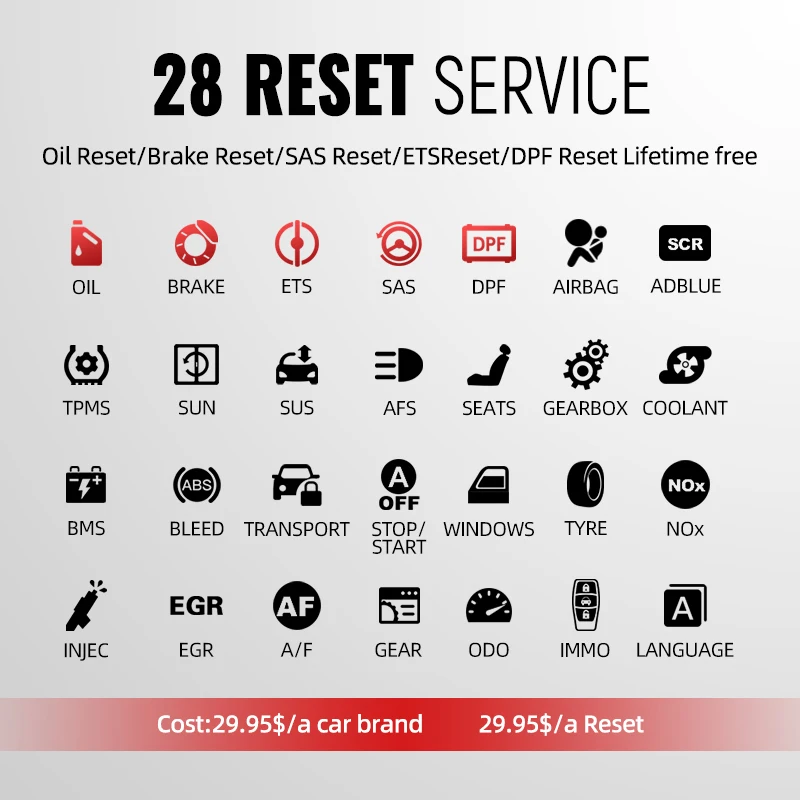MUCAR CS99 Obd2 Scanner Professional Full System Car Diagnosis Oil/Brake/SAS/ETS/DPF Reset Automotive Tools Diagnostic New | Автомобили и