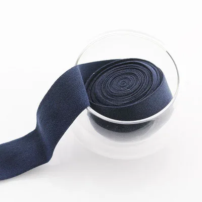 navy blue 10 метров Meetee многоцветная эластичная тесьма лента бинт эластичный пояс для DIY шитье нижнее белье сумки аксессуары для одежды - Цвет: navy blue
