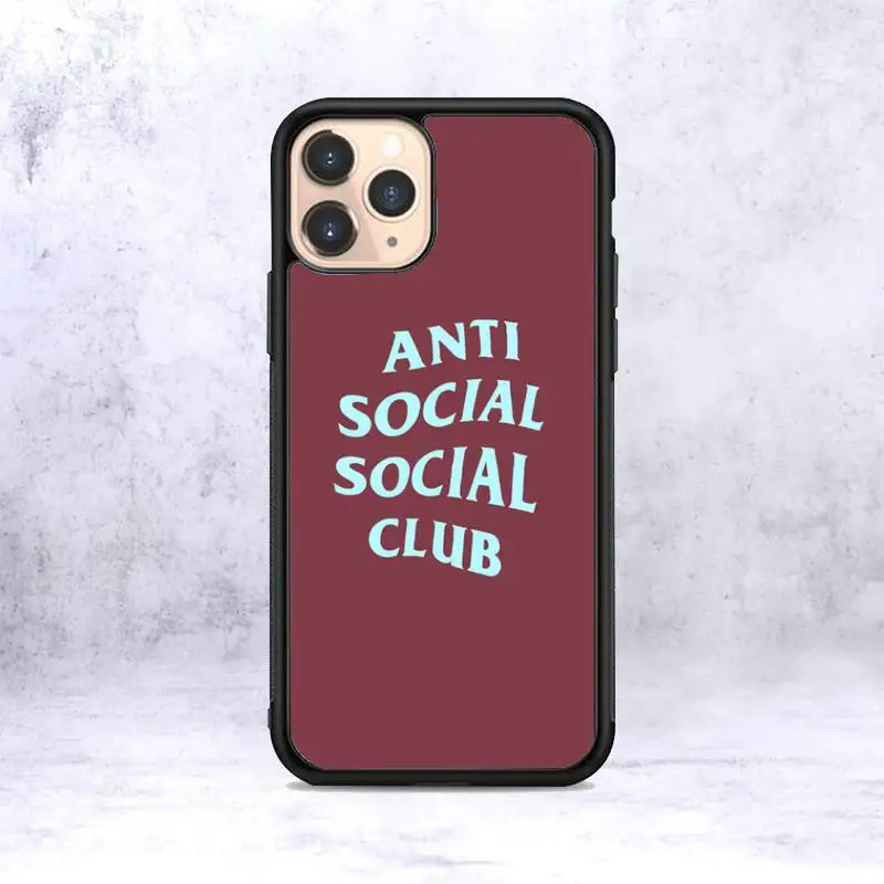 

ANTI COCIAL COCIAL CLUB 9 Phone Case for iPhone 12 mini 11 pro XS Max X XR 6 7 8 plus SE20 High quality TPU silicon cover
