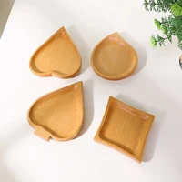 dinner plates beech wood round wood plates easy cleaning lightweight for dishes snack dessert unbreakable classic charger plates