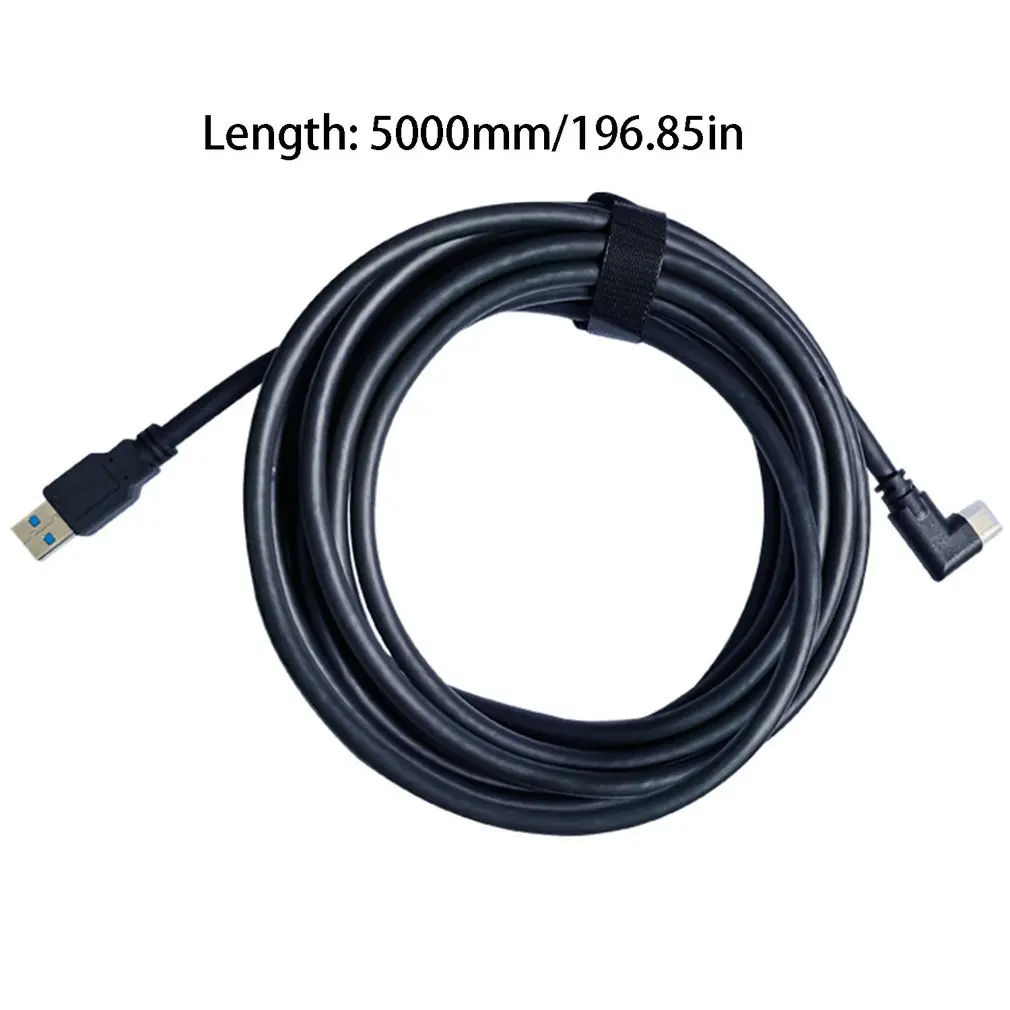 

5M USB-C Cable For Oculus Quest 2 Link Cable USB3.1 Compatability Right Angle Type-c 3.1Gen1 Speed Data Transfer Fast Charge