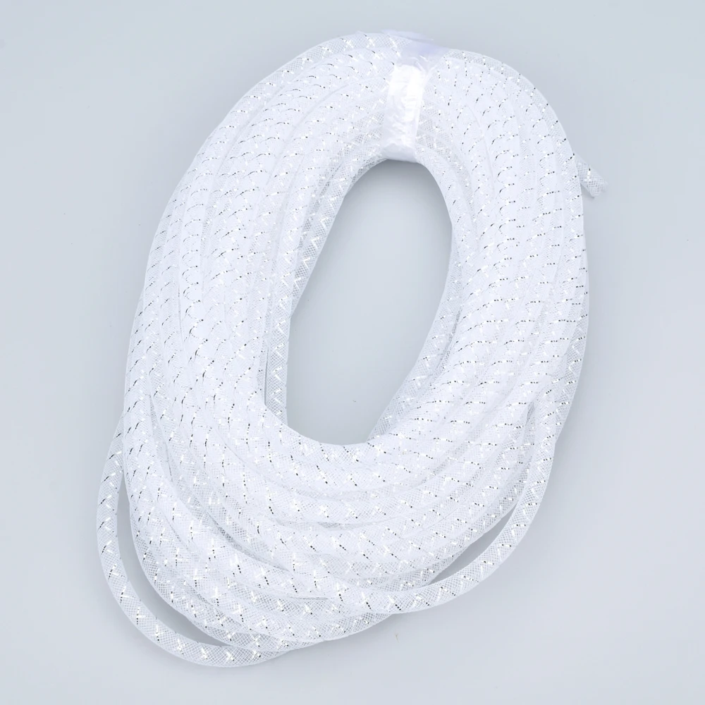 Сетчатый шнур диаметром 8 мм трубка для браслета разноцветная пластиковая