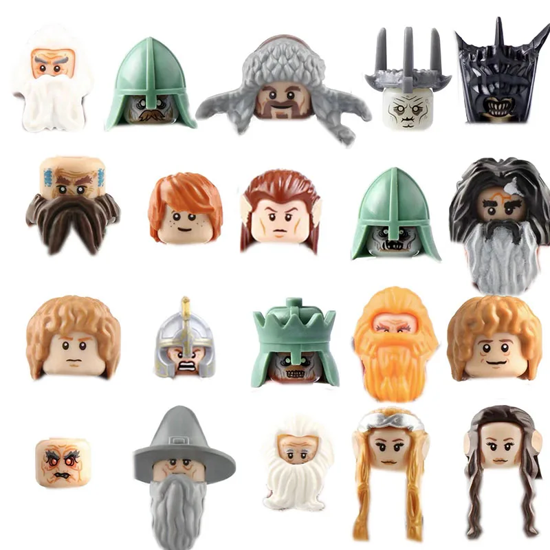 Один Magic фильмы экшен фигурки строительные блоки орк Рохан кольцо для