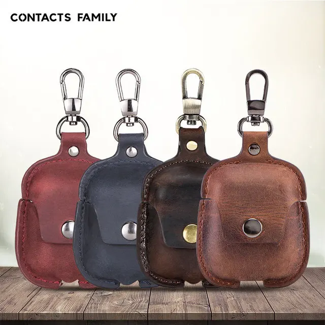 

Чехол из натуральной кожи для airpods 1/2, чехол для наушников, беспроводной итальянский роскошный защитный чехол с Bluetooth для airpods 1 2