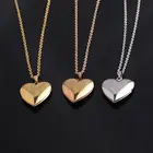 Ожерелье из нержавеющей стали в винтажном стиле, изящное круглое колье с фото и фото тайным укрытием, 3 цвета, с фотобоксом