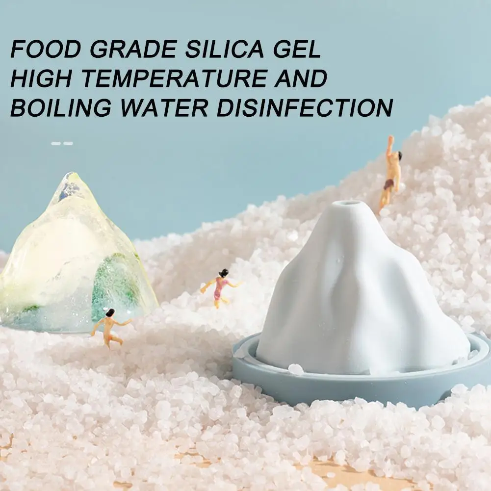 

2021 New Creative Heightening Mountain Ice Cube Silicone Maker Ice Mold Grade Ice Funnel Food Mold Tray Delivery Silicone A4U1