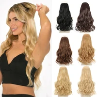 azir natural synthetic halo hair extensions no clip in artificial fake ombre blonde brown black wavy false hair piece