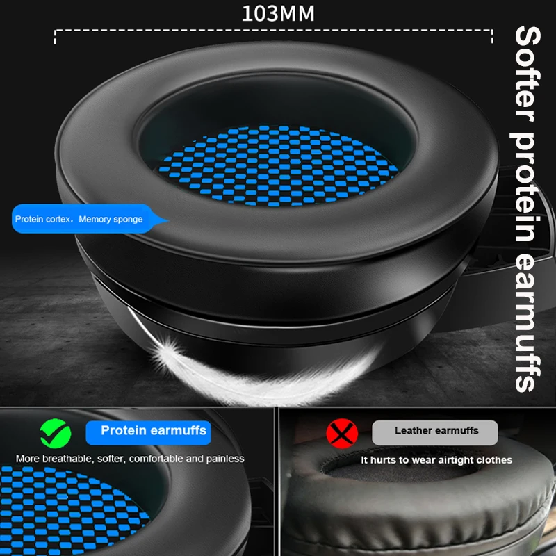 gamer headset gaming headphones with microphone for computer for pc xbox ps4 stereo hifi stereo sound free global shipping